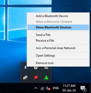 show bluetooth devices