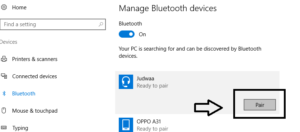 pair with bluetooth device on computer